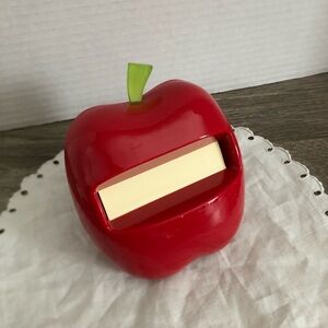 Vibrant Red Apple Post-it Popup Holder